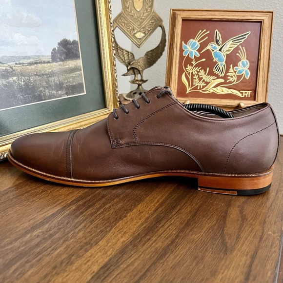 Mens ASTON GREY Ian Cap Toe Oxford Chestnut sz 13 - Picture 9 of 16